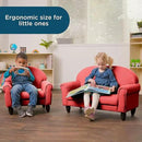 Children's Factory As We Grow Chair and Couch, Flexible Seating for Daycare or Preschool, Kids Reading Couch, Playroom Furniture, Red by CozyNest Decor