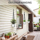 3 Pack Macrame Plant Hanger - 43"/35"/29" Different Sizes, Hanging Planter Basket Flower Pot Holder for Indoor Outdoor, with Wood Beads, Boho Home Decor, Black (POTS NOT Included) by GreenHaven Gardens