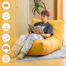 Bean Bag Chair Lazy Bean Bag Sofa, Floor Beanbag Chairs with Stuffed High-Density Foam, Memory Foam Bean Bag Sofa for Living Room, Bedroom and Office by TinyTreasures Baby Boutique