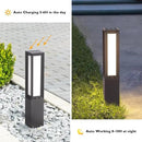 Solar Pathway Lights Outdoor, 32 Inch Modern Landscape Bollard Lighting Solar Powered Path Light, IP65 Waterproof 3000K LED Garden Luxury Lights for Driveway, Lawn, Patio, Yard, Walkway by CozyNest Decor