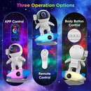 Astronaut Galaxy Projector for Bedroom, Star Projector Galaxy Light with App & Remote Control, White Noises, Bluetooth Speaker, Rocket Night Light for Kids, Ceiling, Gifts, Room Decor by TinyTreasures Baby Boutique