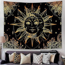 Lunerfex Hippie Sun and Moon Tapestry Bohemian Tapestry Aesthetic Cute Tapestries for Bedroom and Living Room Decor Sun 50×60 Inches by CozyNest Decor