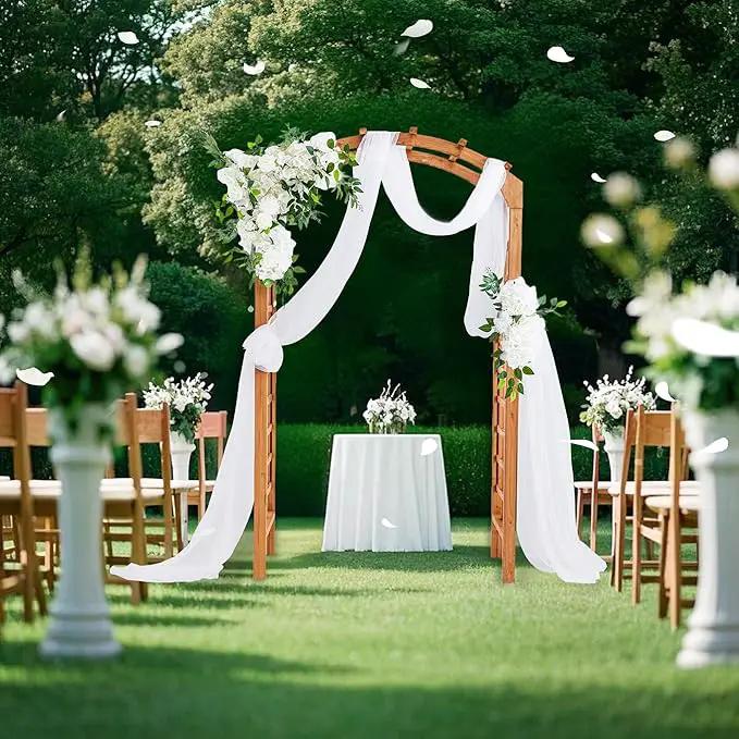 Solid Fir Wooden Garden Arch Premium Outdoor Trellis for Climbing Plants, 84.5”H×49.37”W×23.5’’D, Also can be Used for Wedding and Party Decoration, photo 6 of 6
