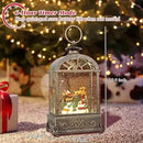 Christmas Snow Globes Lantern,Musical Snow Globes,Christmas Decorations Indoor for Home,Battery Or USB Powered,with 6 Hour Timer,Christmas Lantern for Festival Decoration,Reindeer Vehicle by CozyNest Decor