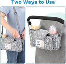 Accmor Universal Stroller Organizer with Insulated Cup Holder and Shoulder Strap, Stroller Bag Caddy Organizer Stroller Accessories for Uppababy, Baby Jogger, Nuna, Doona, Britax Strollers by TinyTreasures Baby Boutique