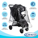Graco Universal Baby Stroller Plastic Rain Cover & Weather Shield, Lightweight Waterproof Weathershield, Clear Vinyl Infant Car Seat Carriage Umbrella, Winter Snow Wind Protection Travel Accessories by TinyTreasures Baby Boutique