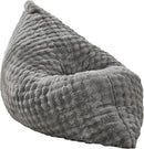 Hobestluk 3 in 1 Bean Bag Chair Giant Bean Bag Chairs for Adults with Bubble Cover Convertible Bean Bag Floor Cushion with Machine Washable Cover for Living Room (Bubble Grey) by CozyNest Decor