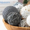 ANDALUCA Decorative Balls Bag Bowl Filler Home Decor (Grey) by CozyNest Decor