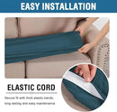 H.VERSAILTEX Super Stretch Individual Seat Cushion Covers Sofa Covers Couch Cushion Covers Slipcover Sets Thick Jacquard Textured Twill Fabric (1 Piece Chair Cushion Cover, Deep Teal) by CozyNest Decor