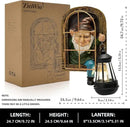 Garden Gnome Decor Outdoor Statue - Gnome With Solar Waterproof Lantern, Whimsical Elf Out The Door Tree Hugger Garden Statues, Home, Fence, Patio, Resin Ornament, Gardening Gift Tree Faces Gnomes by CozyNest Decor