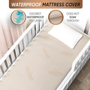 Crib Organic Mattress Protector Pad - Certified Organic Cotton Waterproof Breathable Mattress Pad Cover - 250 GSM Comfort - Deep Pocket - Fitted Comfort by TinyTreasures Baby Boutique