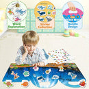 Reusable Sticker Books for Toddlers 1-3, Sticker Book for Toddlers 2-4 Years, Toddler Travel Essential in The Car/Train/Plane by TinyTreasures Baby Boutique