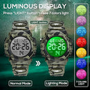 Kids Watch,Boys Watch for 3-15 Year Old Boys,Digital Sport Outdoor Multifunctional Chronograph LED 50 M Waterproof Alarm Calendar Analog Watch for Children with Silicone Band,Kids Gift by TinyTreasures Baby Boutique