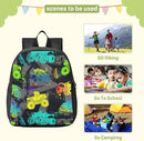 Colorful Monster Truck Toddler Backpack Waterproof Mini Backpack Boys/Girls Cute Small Kindergarten Pre School Bag by TinyTreasures Baby Boutique