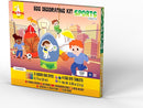 METMA 1999 Egg Decorating Sports Crafts - Complete Decorative Eggs Set with Liquid Dyes, Tablets, Stickers, Egg Spinner and More - Fun Easter Egg Dye Kit Arts and Crafts for Kids(Sports) by TinyTreasures Baby Boutique