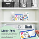 Miss Mouth's Messy Eater Laundry Detergent Sheets - Laundry Detergent, Hypoallergenic, Sensitive Skin Safe, Pediatrician and Dermatologist Tested, Fragrance Free, Travel Friendly, 60 loads by TinyTreasures Baby Boutique