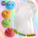 4 LB Milky Butter Slime Bucket Gift for Girls, FunKidz 64 FL OZ Huge Soft White Premade Scented Slime Kit Toy with 29 Variety Add-Ins Perfect Birthday Present for Kids Age 6+ by TinyTreasures Baby Boutique