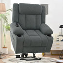 Oversize Power Lift Recliner Chair for Big and Tall with Extended Footrest, Large Electric Lift Chairs, 400lbs Capacity, Remote Control, Cup Holders & Side Pockets by CozyNest Decor