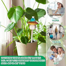 Plant Watering Globes Mushroom, Rainbow Gradient Color Glass Watering Bulbs, Self Watering Planter Insert, Self Watering Globes - Plant Watering Devices for Travel Vacation (4 PCS) by GreenHaven Gardens