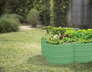 Galvanized Raised Garden Beds Outdoor // 3×3×1 ft Planter Raised Beds for Gardening, Vegetables, Flowers // Large Metal Garden Box (Light Green) // Patented Tool-Free Design by GreenHaven Gardens