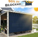 VICLLAX Shade Fabric Sun Shade Cloth with Every 2 FT Grommets for Patio Garden Pergola Cover Canopy 7x23 FT, Dark Blue by GreenHaven Gardens