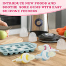 WAJIAYON Easter Bunny Baby Fruit Feeder/Food Feeder Pacifier - Infant Teething Feeders | Silicone Teether Feeder Baby | Food Pacifier for Babies Easter Gifts for Boys and Girls - Rabbit by TinyTreasures Baby Boutique