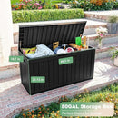 DRATO 80 Gallon Large Deck Box, Outdoor Storage Box for Patio Furniture, Patio Cushions, Gardening Tools, Pool Supplies 480lbs Weight Capacity,Waterproof Resin Storage Boxes by CozyNest Decor