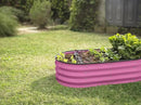 Galvanized Raised Garden Beds Outdoor // 4×2×1 ft Planter Raised Beds for Gardening, Vegetables, Flowers (Pink) // Large Metal Garden Box by GreenHaven Gardens