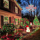 JMEXSUSS 200 LED Red and Green Christmas Lights Outdoor, 66ft String Lights Indoor Clear Wire Plug in for Bedroom Party Christmas Tree Decorations by GreenHaven Gardens