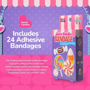 BioSwiss Bandages, Sweet Candies Shaped Self Adhesive Bandage, Latex Free Sterile Wound Care, Fun First Aid Kit Supplies for Kids and Adults, 24 Count by TinyTreasures Baby Boutique