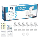 Magnetic Safety Lock Kit 6 Locks + 2 Keys, 3M Adhesive Easy Installation, Baby Proofing Magnetic Locks for Cabinets and Drawers by TinyTreasures Baby Boutique