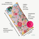 Large Microwave Heating Pad with Flax Seed, Scented or Unscented, Good For Back Pain or Cramps, Moist Heat Therapy or Ice Pack, Microwavable Bean Bag, 6" x 12" (Peach Floral, Peppermint) by CozyNest Decor