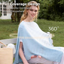 Momcozy Ultra-Light Nursing Cover for Breastfeeding, Soft Breathable Tencel™ Lyocell Fabric, Multi-Use Feeding Shawl, Newborn Essentials Must Haves(Blue) by TinyTreasures Baby Boutique