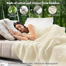 PHF Cooling Waffle Blanket California King Size, Lightweight 60% Rayon Derived from Bamboo & 40% Cotton Breathable Blanket for Hot Sleepers, Soft and Luxury for Bed Couch and Sofa, 110"x96", Grey by CozyNest Decor