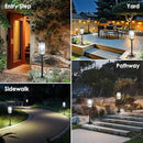Solar Pathway Lights Outdoor, 6 Pack Upgraded Solar Lights Outdoor Waterproof, Bright Up to 15 Hrs Auto On/Off Garden Light for Yard Patio Lawn Path Walkway Driveway Outside Decor(Cool White) by CozyNest Decor