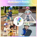 Vvinca Kids Toddlers Bike Helmet Adjustable for Ages 3-5-8 Years, Knee Pads and Elbow Pads Set Wrist Guard Sports Protective Gear Set for Roller Skate Bicycle Skateboard Scooter Girl Boy Birthday Gift by TinyTreasures Baby Boutique