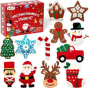 CiyvoLyeen Christmas Sewing Kit for Kids Felt Christmas Ornaments Craft Supplies DIY Activity for Girls and Boys Educational Sewing Gift for Child Set of 12 by TinyTreasures Baby Boutique