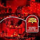 JMEXSUSS 66ft 200 LED Red Solar Halloween Lights, 2 Pack Solar Fairy Lights Outdoor Waterproof, 8 Modes Solar String Lights for Outside Garden Christmas Tree Party Halloween Decorations by GreenHaven Gardens