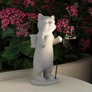 Solar Powered Garden Resin Statue Lights, 10 Inch Waterproof Outdoor Animal Cute Cat Figurine Lights, Suitable for Patios, Balconies, Lawns, Courtyards, Etc (Basket) by GreenHaven Gardens