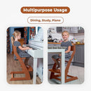 FORNEL Adjustable Wooden High Chair for Babies, Toddlers & Kids | The Grow-with-Me Chair from 6 Months to 200 lbs | Modern, Easy to Clean Dining Chair (Walnut) by TinyTreasures Baby Boutique