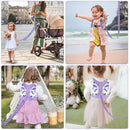 Accmor Toddler Harness Leash, Cute Butterfly Kids Leash + Anti Lost Wrist Link for Outdoor Travel, Mini Child Walking Harness Wristband Assistant Strap Belt for Baby Girls (Purple) by TinyTreasures Baby Boutique
