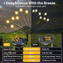 2-Pack Solar Garden Lights, 16 LED Solar Lights Outdoor for Garden Decor, Waterproof Firefly Light Outdoor (Sway by Wind), Swaying Light for Outside Yard Pathway Landscape Decorations (Warm White) by GreenHaven Gardens