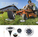 Aogist Solar Ground Lights 12 Packs, 8 LED Solar Garden Lights, Outdoor Solar Disk Lights, In-ground Outdoor Landscape Lights for Pathway Yard Walkway Patio Lawn Path (Cold White) by GreenHaven Gardens