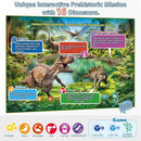 Bilingual Interactive Kids Talking World Map & Dinosaur Poster for Kids Learning and Educational Toys, Talking Educational Toys for 3 to 12 Years Old Girls/Boys, Preschool Learning Chart by TinyTreasures Baby Boutique