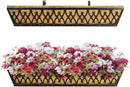 Window Boxes Planters: 2 Pack 30 Inch Railing Planter Box with Adjustable Brackets for Porch Fence Patio Balcony Hanging Flower Baskets with Coco Liners for Outdoor Garden Decor - Bronze by GreenHaven Gardens