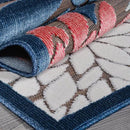 Beverly Rug Outdoor Runner Rug 2x7 Modern Floral Tropical Area Rugs for Indoor and Outdoor Patio Easy to Clean Non Shedding Living Room Porch Garden Washable Outside Carpet (2 x 7 Brown) by CozyNest Decor