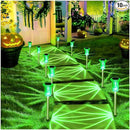 DenicMic Halloween Solar Lights Outdoor 10 Pack Green LED Waterproof Yard Garden Patio Backyard Pathway Walkway Landscape Lawn Outside Halloween Decorations Outdoor by CozyNest Decor