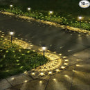 Super Bright Solar Lights Outdoor Waterproof 10 Pack, Dusk to Dawn Up to 12 Hrs Solar Powered Pathway Garden Lights Auto On/Off, LED Landscape Lighting Decorative for Walkway Patio Yard by GreenHaven Gardens