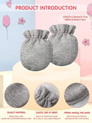 24 Pairs Newborn Baby Mittens Unisex Cute Glove No Scratch Baby Mittens Gloves for 0-6 Months Boys Girls by TinyTreasures Baby Boutique