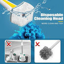 JEHONN Disposable Toilet Brush with 40PCS Wand Cleaner Refills, Wall Mounted Toilet Bowl Brush Holder Set, Bathroom Cleaning System for Sink Bathtub Wash Basin (Yellow) by CozyNest Decor